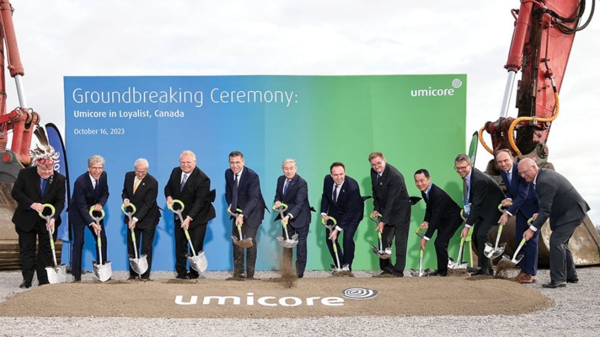 Umicore to serve N.A. with battery materials from Korea, not Canada, as Ontario construction stops