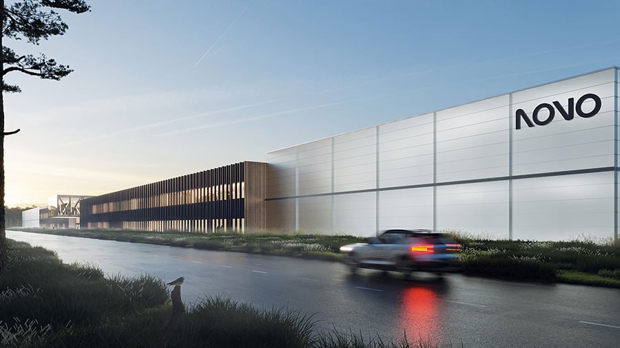 Volvo Northvolt Novo Energy plant rendering Gothenburg