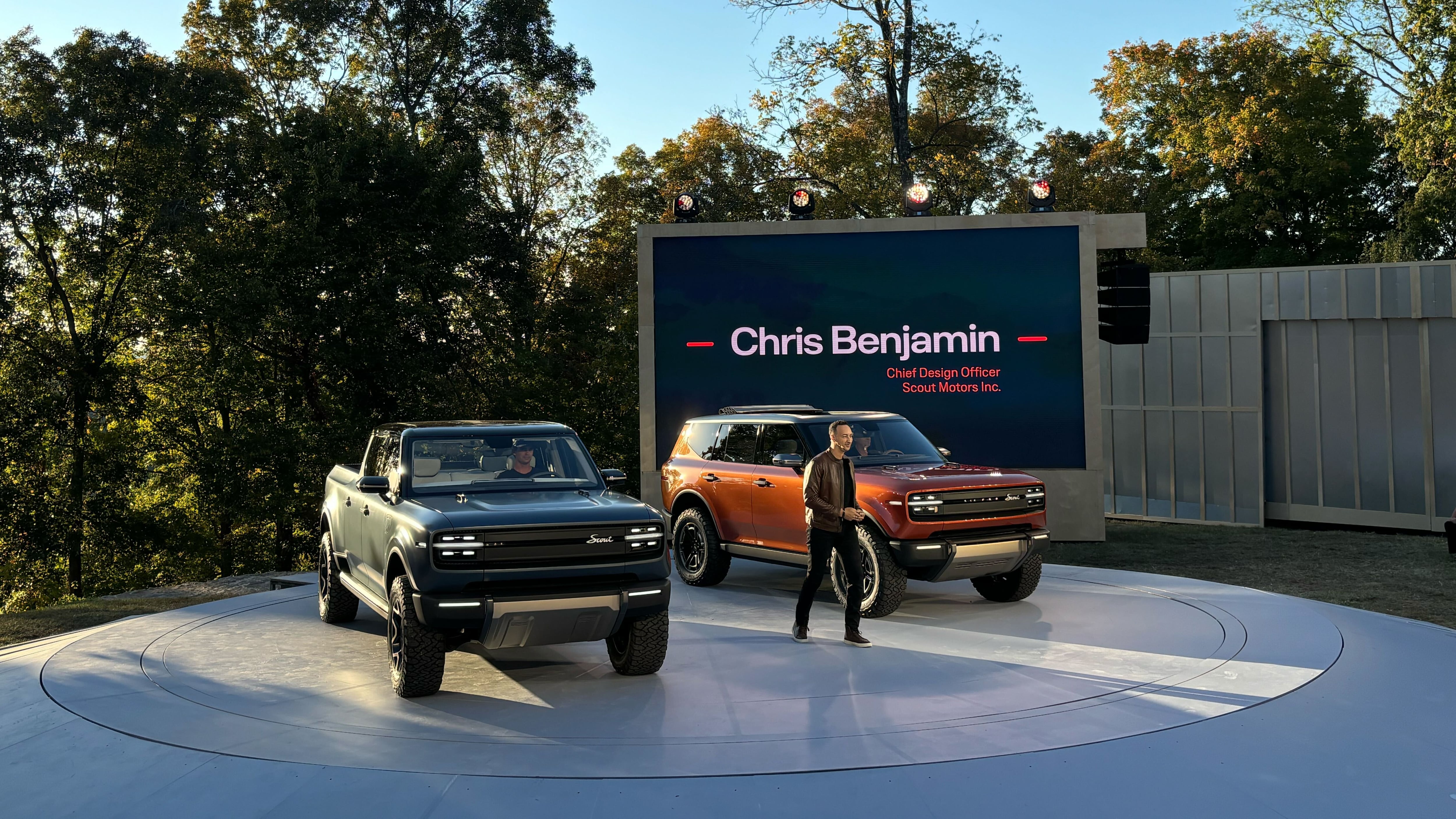 Traveler SUV, Terra pickup designs and hardware are all Scout, not Rivian